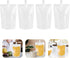 50 500Ml Packaging DOITOOL Pcs Transparent Plastic Beverage Flasks with Spout Seal Bags for Juice Soy Milk Liquid