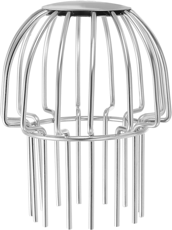 PATIKIL Gutter Guard, 304 Stainless Steel Down Pipe Filter, Anti-Blocking Line Cap Drain Cover for Blockage Leaves