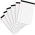 Legal Pads 5x8 Inch Writing Pads, 80 GSM Paper, 30 Sheets, 6 Pack Notepad for Grocery List