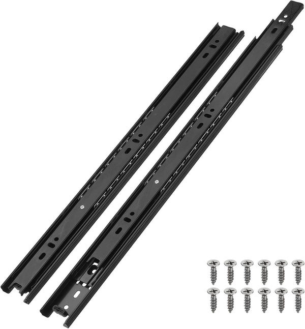 PATIKIL 17 x 1.5 Inch Drawer Slides, 2Pcs Steel Full Extension Ball