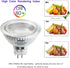 FTL MR16 LED Light Bulbs 3000K Warm White AC/DC 12V Non Dimmable Glass Cover for Track Lighting and Outdoor Landscape