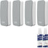 LOUKIN 4 Pack Magnetic Dry Erase Eraser - Whiteboard Eraser with 3.4 fl oz Cleaners, for Classroom, Home, Office Use