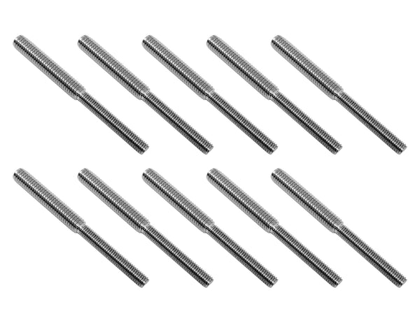 10x 304 M8 to M10 Stainless Steel Double End Threaded Stud Screw Bolts 80mm