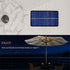 360 Patio Umbrella Lights, Solar Waterproof Umbrella String Lights with Warm White LED, Fairy String Lights Perfect