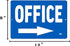 Rogue River Tactical Office Arrow Right Metal Tin Sign for Business Retail Store Home