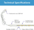 2M Programmable Dimmable 6.6 CLEANLIFE TrueColor Smart LED Strip USB Tape with Bluetooth Control App-Controlled & Warm