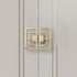 DLOULP 4Pcs Drawer Pulls Metal Dressers Knob Cupboard Handle Modern Furniture Handle Simple Square Bedside Cabinet Pull