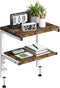 Clamp on Desk Organizer Shelf, Heavy-Duty 2-Tier Adjustable Storage for Desktop Accessories, Gaming Devices, White