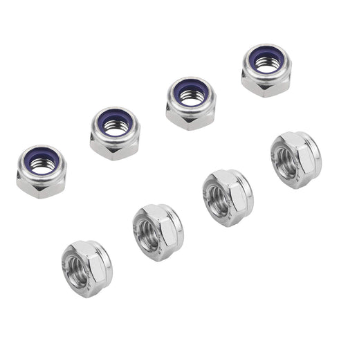 M6 x 1.0mm 304 Stainless Steel Self-Lock Hex Lock Nuts, Self Clinching Nuts, 50 PCS