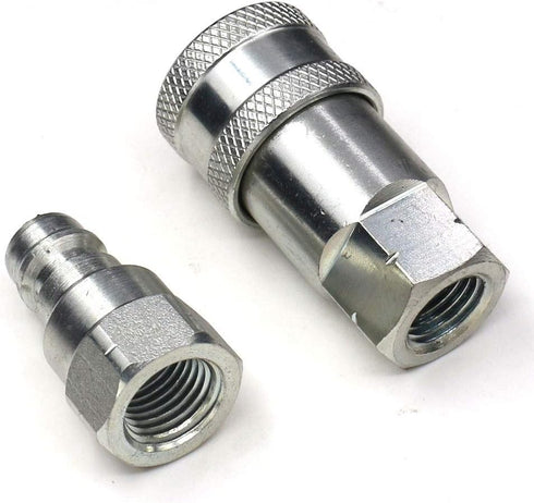 Hydraulic Quick Connect Coupler 1/4" NPT, CEKER ISO 7241-A Tractor Couplers