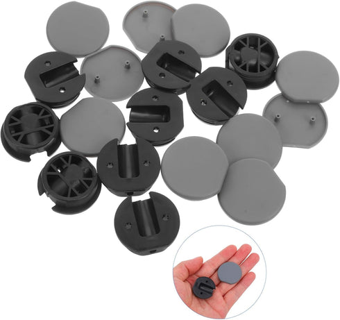 PRETYZOOM 10 Sets Round Corner Brackets for RV Furniture Connectors D-Shaped Bedside Cabinet Braces for Wood Angle