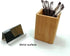 Enyuwlcm Metal Desktop Card Holder, Stainless Steel Business Card Stand for Men Office, Black, 2 Pack