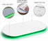 TSJ OFFICE Glass Desktop Whiteboard, 17 X 7 Inches Small Dry Erase Board with Green Light, Notepad with 1 Drawer