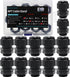 Cable Glands 3/4 Inch Nylon Waterproof Cable Connector, IP68 Waterproof Cable Range 13-18mm, 12 Pack