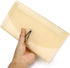 BTSKY Expanding File Folder, 13 Pockets, Small Accordion File Folder, Khaki Translucent Document Organizer