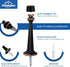 HOMOTEK 20 Pack Heavy Duty Solid Rigid Door Stop with Soft Rubber Tip, Zinc Die Cast Oil Rubbed Bronze
