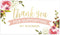 Pink Floral Thank You for Your Business Card | 100 Small Business Gratitude Cards | 2" x 3.5" Size | Customer Order