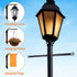 22" iplusmile Lamp Post Cross Arm Replacement: Cross Arm Ladder Rest Handle with Removable Decorative Spheres