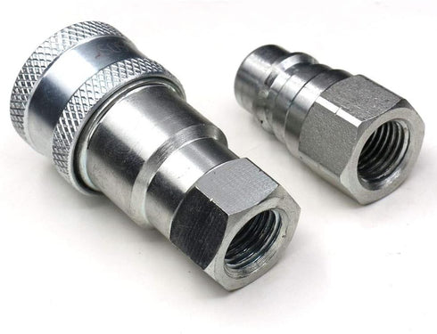 Hydraulic Coupler 1/4 NPT ISO 5675, CEKER Quick Connect Pioneer Style for Agricultural Tractor Couplers