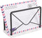 Modern Mail Holder for Home Office - Metal Letter Organizer Sorter for Desk, Envelope Storage Rack with Marble Base