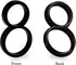 SEISSO 844713 5-Inch House Numbers for Outside, Modern Floating Metal Door Address Sign Decor