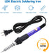 LDK Electric Soldering Iron Kit 60W Adjustable Temperature Welding Tools with 5pcs Different Tips, Desoldering Pump, Solder Wire, 8-in-1 Screwdrivers, Wire Cutter, Tweezers, Stand and Carry Bag by LDK