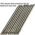 10 Pieces Square Head #2 Magnetic Screwdriver Bits Set SQ2 Power Tools 1/4 Inch Hex Shank 5.9 Inch Length Made Of S2 Steel by JFOGO