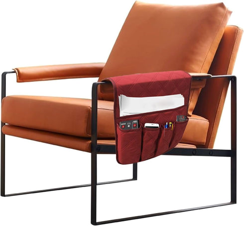 Oxxggkao Sofa Armrest Pocket Fashion Bedside Pocket Table Side Newspaper Remote Control Sundry Storage Bag Phone Holder