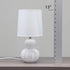 LT1162-OFF 12.5" Simple Designs Chic Glow Stacked Double Gourd Ceramic Table Lamp, for Bedroom, Office, Living Room