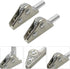 2pcs 5-Position Toddmomy Black Steel Self-Locking Furniture Folding Hinges with Adjustable Ratchet for Sofa and Tatami