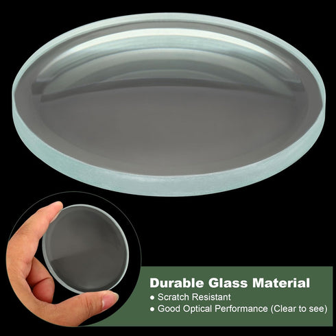 YOKIVE Double Concave Lens, Clear Glass Optical Lenses, 300mm Focal Length for Telescope and Photography