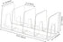 Clear Desktop Book Organizer, Creative Book Stand, Non-Acrylic Stand for Home School and Office, Divider Bookshelf (4