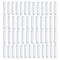 Magnetic Stirrer Mixer Stir Bar, 50Pcs 30mm PTFE Magnetic Stir Bar, White Color for Laboratory