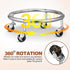 Luxshiny Movable Propane Cylinder Base: Stainless Steel Propane Tank Stand Dolly with Brake Wheel for Cylinder