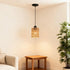 Pendant Light Boho Farmhouse Decor Hanging Lamp - Rattan Hanging Lights Woven Shade - Ceiling Light Fixtures