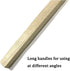 2Pcs Wooden Handle Bristle Radiator Paint Brush, 1.5 Inch Width, 375mm Total Length