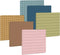 Whaline 300 Sheet Boho Lined Sticky Notes, Self Adhesive Notepads, 6 Pack for Home, School, and Office Supplies