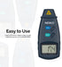 Digital Tachometer, NEIKO 20713A, Noncontact Laser Photo Sensor, 2.5 to 99,999 RPM