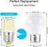 KEI D34L Refrigerator Bulb Replacement, AC100-265V 3.5W, Daylight White 600LM, 40W Equivalent, 1-Pack
