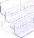 Hipiwe 2pcs 8 Pockets Acrylic Business Card Holder Stand - Clear Desktop Countertop Acrylic Index Card Filling Display