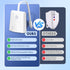 LAVAED 2 Pack Toilet Night Lights - 16 Color Changing, Motion Sensor Activated LED Projection Nightlight