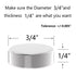 N52 Powerful Rare Earth Magnets, 3/4" D x 1/4" H - 10 Pack, Silver Super Strong Neodymium Disc Magnets for DIY and Craft