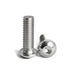M4-0.7 x 12mm Button Head Hex Socket Cap Screws, 304 Stainless Steel, Full Thread, Plain Finish, Metric Thread Hex