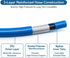 50FT 5FT 1/4" 8500 Airless Paint Sprayer Hose with Whip Hose, NPT High Pressure PSI Spray Hose, Flexible Reinforced