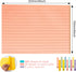 Lined Lined Self Stick 6 x 8 in Post,8 pack Large Ruled Post Stickies,Ruled Stickies Super Sticking Power Memo Pads Strong Adhesive,Sticky Notes with Lines for Home,Office,School,50 Sheets/pad