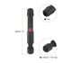 2pcs T40 Impact Rated Torx Bit 1/4" Hex Shank, 2" Length Magnetic Security Star Screwdriver Power Tool