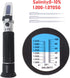 VGVGV 0-10% 1.000-1.070SG Brix Refractometer, Salinity Refractometer Optical Salinity Meter Salometer For Seawater