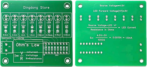 HUAGZIMO Soldering Practice Kit Experimental Kit for Current and Resistance Relationship Soldering Project Kit