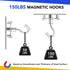 150Lbs Heavy Duty Magnet Hooks, 10 Pack Strong Magnetic Hooks for Cruise Cabins, Metal Grill Hooks for Hanging,
