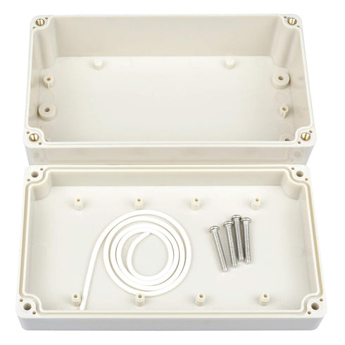 Waterproof Plastic Project Box, IP65 ABS Electronic Junction Box Enclosure, 6.2 x 3.54 x 2.3 inch
